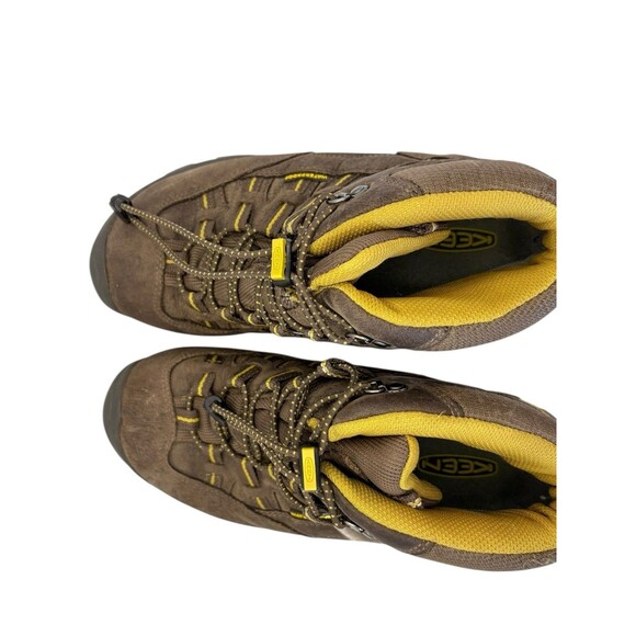 KEEN Men’s Waterproof Brown Ankle Boots Size 5 US / 38 EU Bungee Lace - Picture 8 of 12